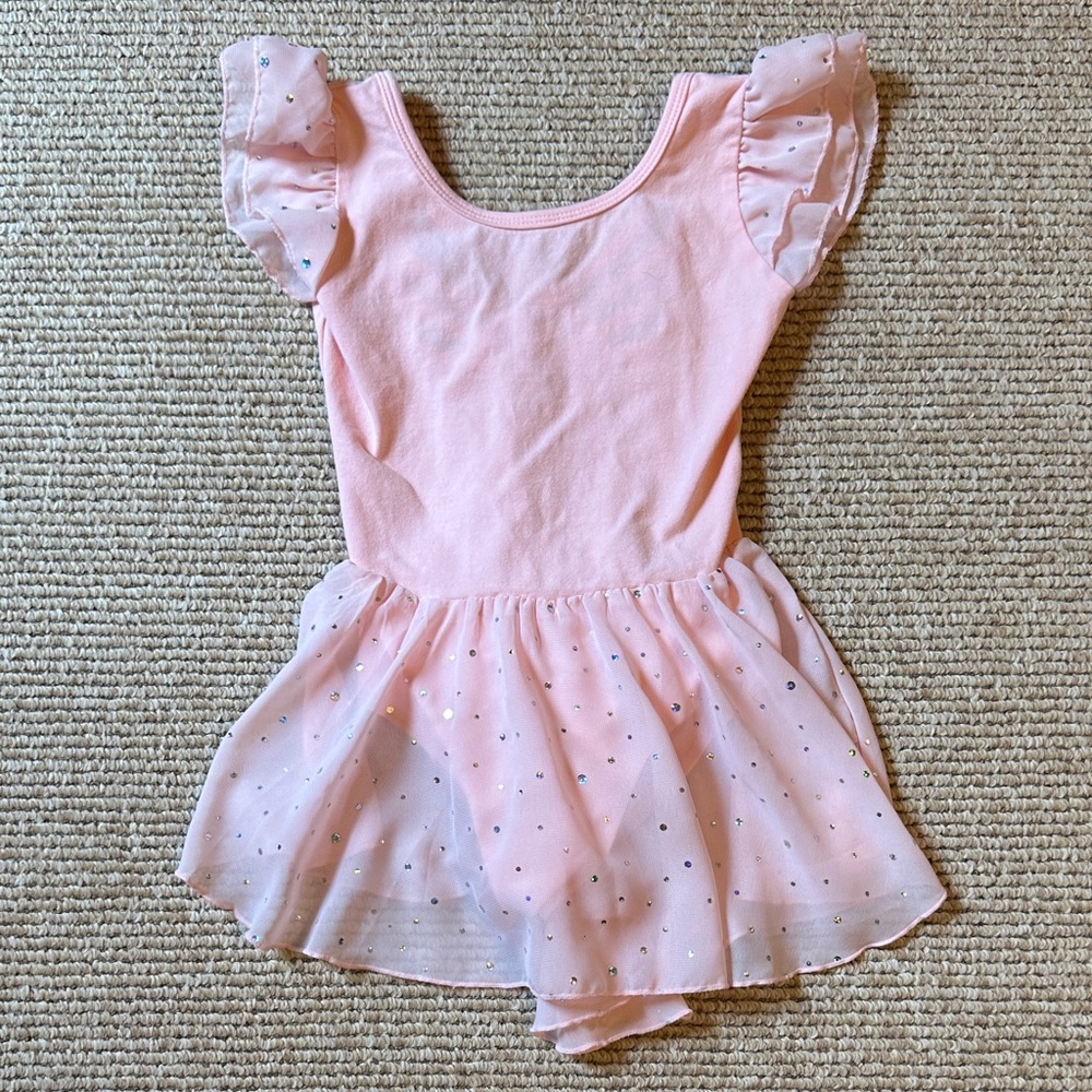 Arshiner Amazon Pink Ruffle Sleeve Ballet Dress size 130